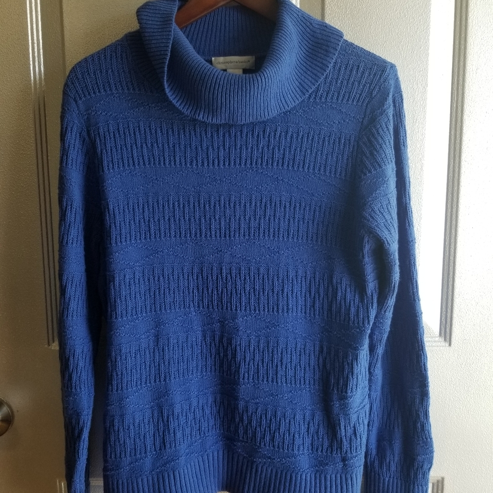 Cornflower blue Christopher & Banks sweater